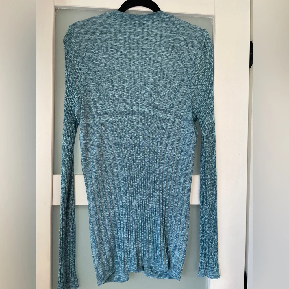 Athleta Revolve Borealis Green Heather Cardigan - Picture 5 of 7